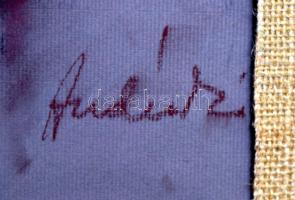 Andráskó István (1930-): Fekvő akt. Pasztell, papír, jelzett, 28×35 cm