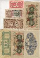 Kína 70 db klf régi bankjegy T:I-,II,III
