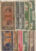 Kína 70 db klf régi bankjegy T:I-,II,III