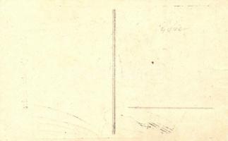 Nászéjszaka után / Pornographic hand-painted postcard