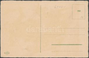 Krampusz / Krampus carriage, litho