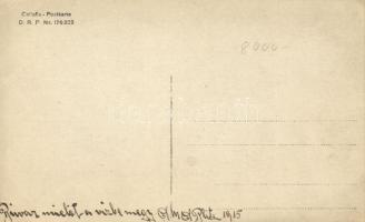 1915 Búvár viselet / K.u.K. navy, SMS Blitz, diver and mariners, photo (EK)