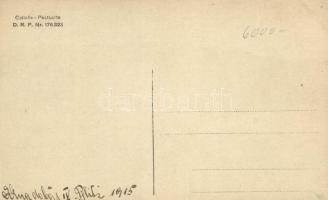 1915 Akna dobás / K.u.K. navy, mariners of SMS Blitz throwing a shell, photo