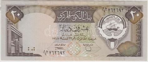 Kuvait 1968. 20D T:II-
Kuwait 1968. 20 Dinars C:VF
Krause 22
