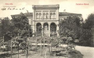 Balatonfüred, Dőry-villa; Grüner Simon kiadása (EK)