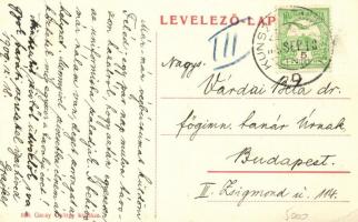 Kunszentmárton, Piac tér; Klein Adolf vas- és fűszerüzlete, Kakuk Matuzsálem cipészüzlete, Garay Gyö...