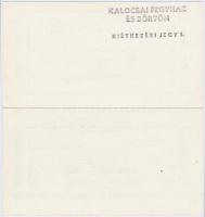 Kalocsa DN "Kiétkezési utalvány" 10Ft + 50Ft + 100Ft hátoldali "KALOCSAI FEGYHÁZ ÉS B...