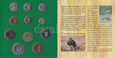 1995. 10f-200Ft 11klf darabos forgalmi sor dísztokban, benne 200Ft Ag "Deák", "Magyar...