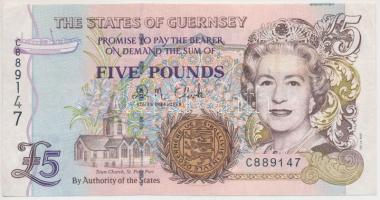 Guernsey 1996. 5Ł T:II- Guernsey 1996. 5 Pounds C:VF Krause 56