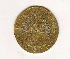 1785. 1D Au 3,5g II.József "álló király" T:2- kicsi hajlás R!