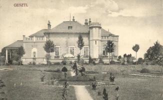 Geszti, Kastély; Langsfeld Jenő kiadása