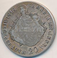 1848KB 20Kr Ag "V. Ferdinánd" T:3 Adamo B5