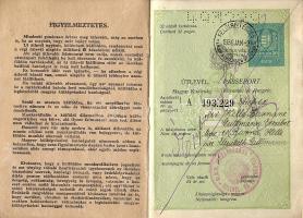 1931 Magyar útlevél