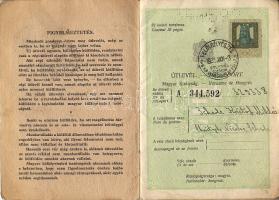 1936 Magyar útlevél