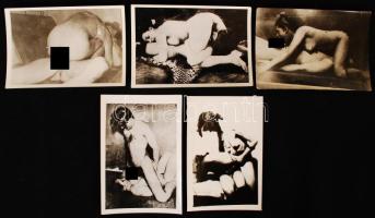 cca 1960 5 db porno fotó 6x9 cm