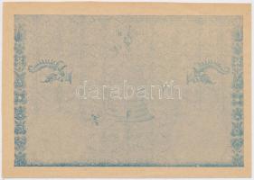 1946. 1.000.000AP "Nem Kamatozó Pénztárjegy" fázisnyomat, csak előlapi alapnyomattal, hátlap üres T:I,I- Hungary 1946. 1.000.000 Adópengő "Non-Interest-Bearing Receipt" progress proof, only with front underprint, blank back C:UNC,AU