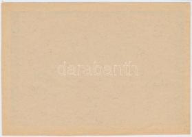 1946. 1.000.000AP "Nem Kamatozó Pénztárjegy" fázisnyomat, csak előlapi alapnyomattal, hátl...