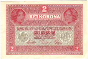 1917. 2K "Citta di Fiume" fekete körbélyegzővel T:I-