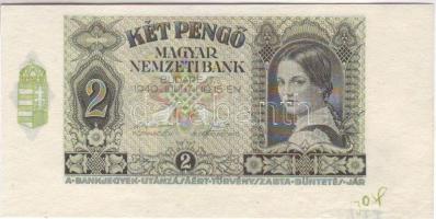 1940. 2P jobb alsó ívszél mindkét oldalon nyomdai jelzésekkel T:I