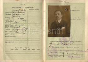 1923 Magyar útlevél