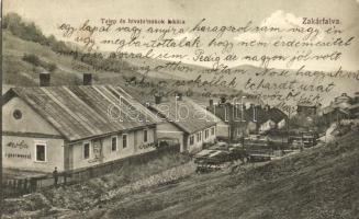 Zakarócz, Zakárfalva; Telep és hivatalnokok lakása; Korach Henrik kiadása / workers apartments