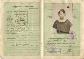 1923 Magyar útlevél