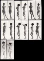 cca 1970-1980 Önismereti gyakorlat, finoman erotikus fényképek, 7 db fotó, 6x9 cm / cca 1970-1980 Erotic photos, 6x9 cm