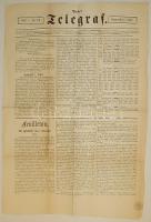 1867 Telegraf című újság magyar illeték-szignettával