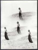 cca 1970-1980 Álom vagy valóság? Finoman erotikus fénykép, 24x18 cm / cca 1970-1980 Erotic photo, 24x18 cm