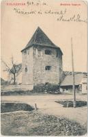 1904 Kolozsvár, Cluj; Bethlen bástya / bastion tower (small tear)