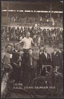 1927 Mazák, az M. K. Sz. 25 km-es bajnoka, fotólap, 14x9 cm