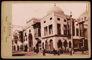 1896 Az Ezredéves Kiállítás hivatalos fotó sorozat: Ősbudavár, Bazár 17x11 cm