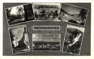 Szamosújvár, Sétatéri-tó, Főtér, Országos fegyintézet, Szent Ferenc rendi templom, Rubens kép / promenade, lake, Main square, church, prison