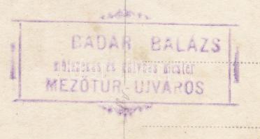 cca 1930-1940 Badár Balázs mezőtúri fazekas műhelye, pecséttel jelzett fotólap, 9x14 cm