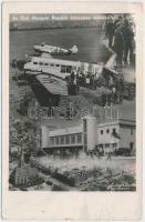 Kolozsvár, az első magyar repülő érkezése emlékére, a vitéz Szentkirályi Dezső nevű Malért repülőgép / arrival of the first Hungarian aeroplane (EK)