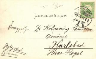 Kolozsvár, Központi Szálloda, Medgyesy és Nyergutz üzlete, Schuster Emil kiadása  / hotel, shops