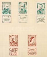 cca 1910 Magyar királyok Szent Istvántól - Ferenc Józsefig. 53 db reklámbélyeg. Komplett sorozat ber...