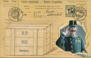 Versec 'Ezer üdvözlet' mail order leporellocard