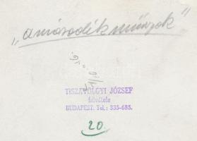 cca 1950-1955 Tiszavölgyi József: A második műszak, kultúrát a népnek, festőkör az irodában, pecsétt...