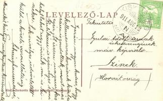 Kiskőszeg, Teherkomp; kiadja Borkovits Nándor kereskedő / freighter