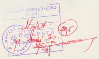 cca 1970 Ejtőernyős, 23x15 cm