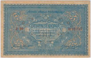 Szeged 1918.12.01. 50K "Városi pénztárjegy" II. kiadás T:III
Hungary / Szeged 01.01.1918 5...