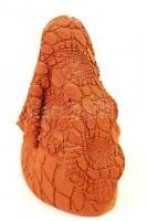 Garányi József (1928-): Ülő nő fátyolban 1978. Festett kerámia, jelzett, hibátlan, m:12 cm, h:15 cm