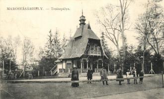 Marosvásárhely, Teniszpálya; Porjes S. Sándor kiadása / tennis court