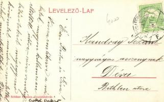 Gyulafehérvár, Sétány sor, ifj. Baumann Nándor kereskedése; Schäser Ferencz kiadása / promenade, sho...