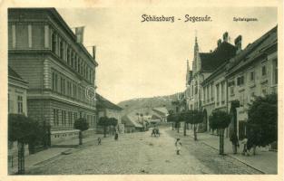 Segesvár, Schässburg; Spitalgasse; Verlag von H. Zeidner / Hospital street