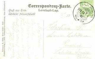 Félszerfalu, Hirm; Villa tér, cukorgyár, templom / Villenviertel, Zuckerfabrik, Kirche; Verlag J. Se...