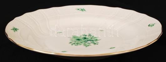 Herendi antik virág mintás lapostányér készlet    (6db), kézzel festett, hibátlan, jelzett, d:25 cm,...