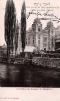 Sarajevo, Israelitischer Tempel / synagogue, Hebrew New Year greeting