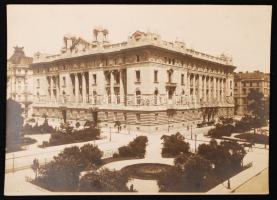 cca 1910 Budapest Magyar Nemzeti Bank épülete 16x12 cm